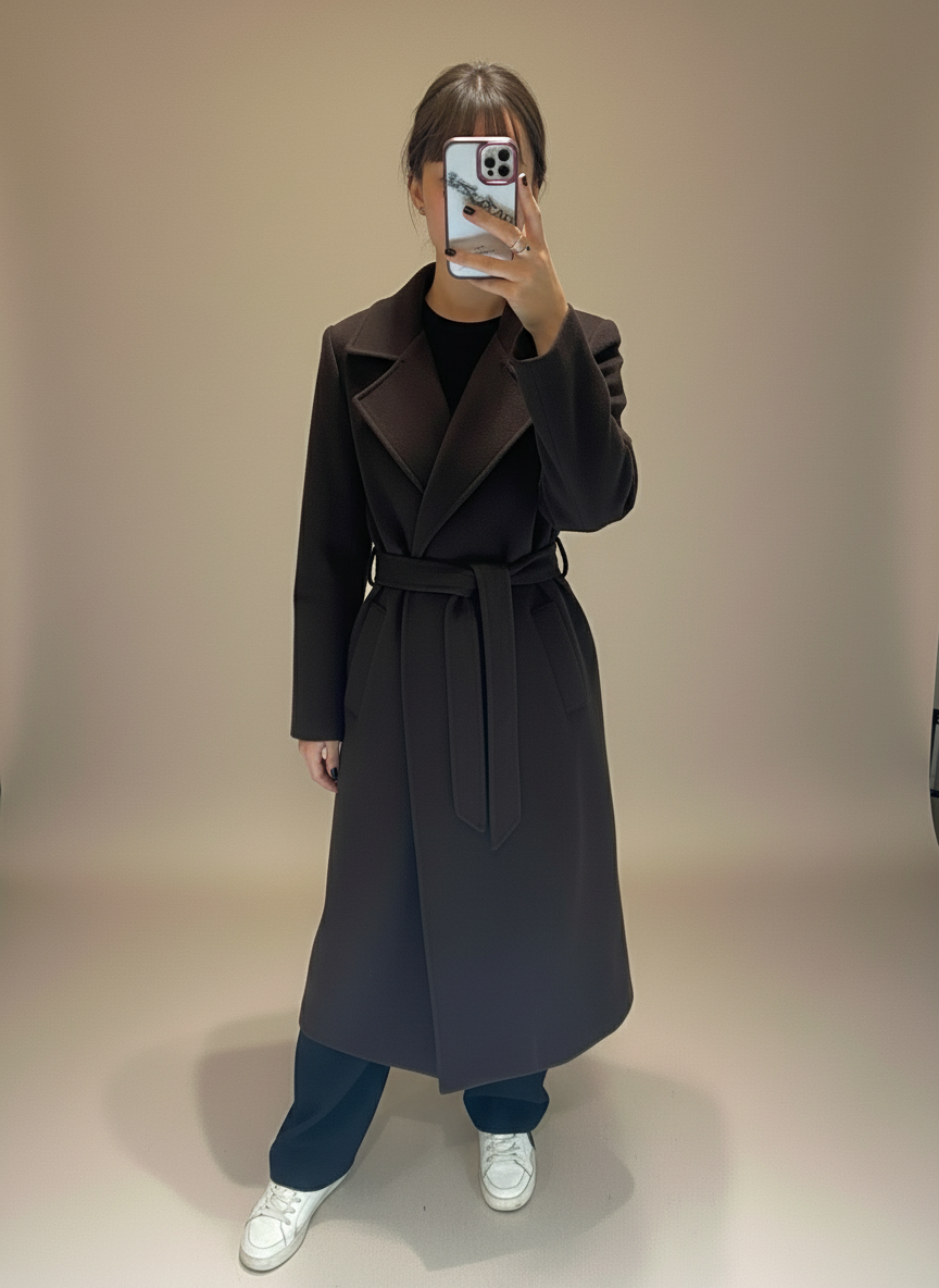 Cappotto marrone Lineaelle