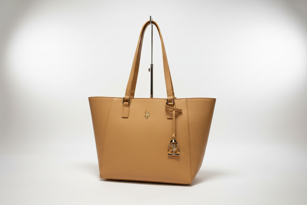 US POLO BORSA JONES SHOPPING CAMEL