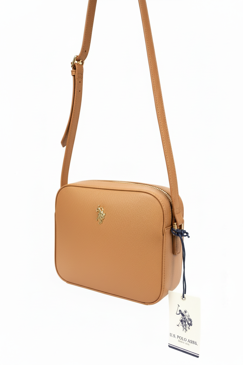 US POLO BORSA JONES CROSSBODY CAMEL