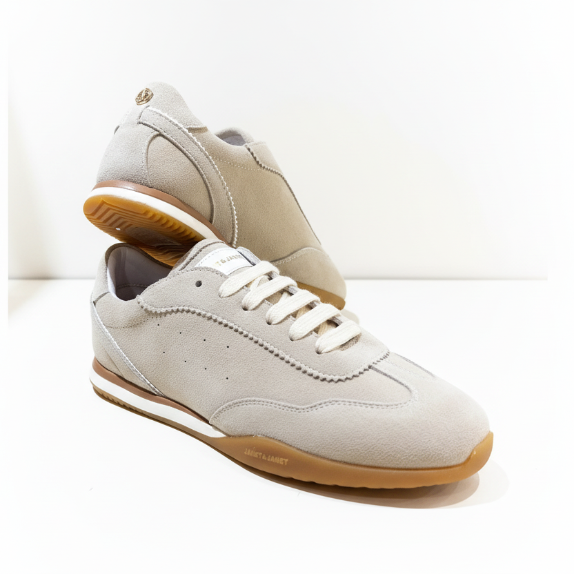 JANET & JANET SNEAKERS BASSE BEIGE J-630 DONNA
