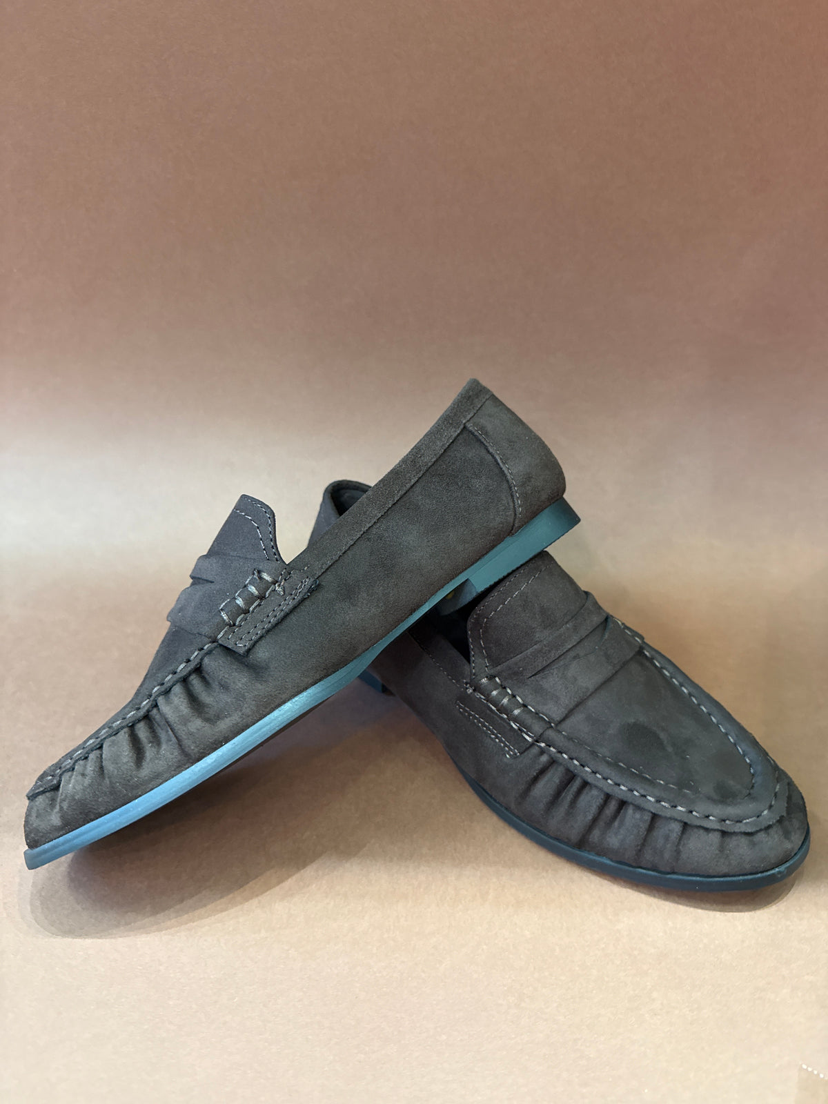 GOLD & GOLD MOCASSINO ARRICCIATO CAMOSCIO T.MORO DONNA