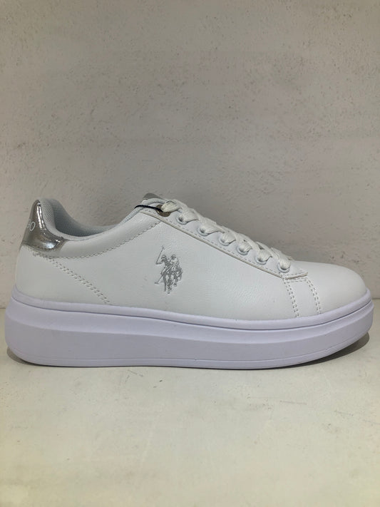 Sneakers Donna - CODY BIANCO TOP ARGENTO - U.S POLO