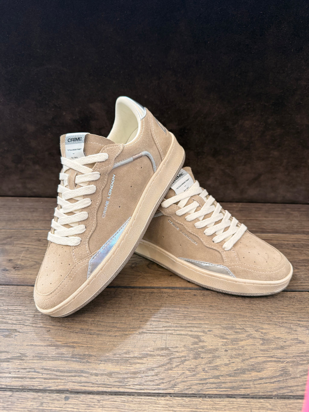 CRIME LONDON CHELSEA CAMOSCIO TAUPE DONNA