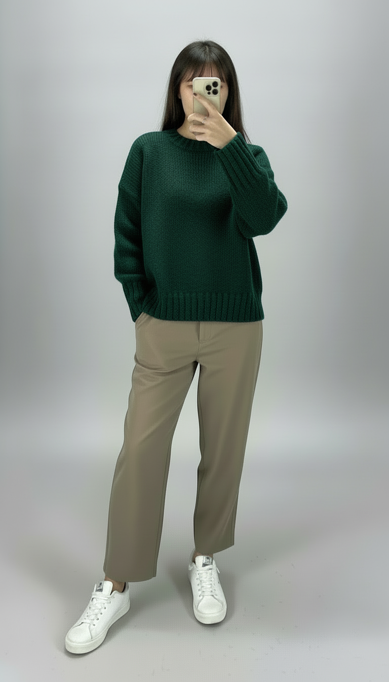 Maglia Vicolo knitwear verde bottiglia