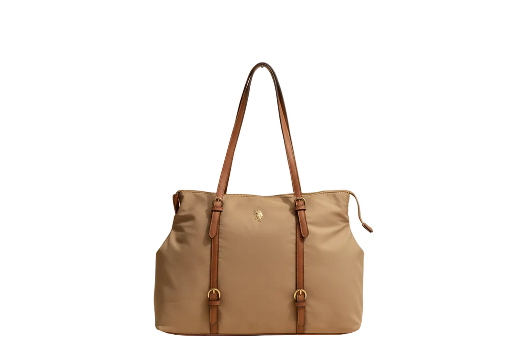 US POLO BORSA HOUSTON SHOPPING BEIGE