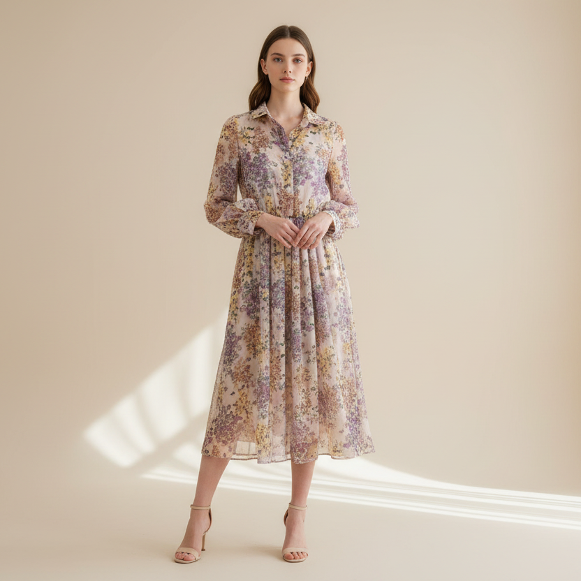 LINEAELLE ABITO LONGUETTE FLOREAL