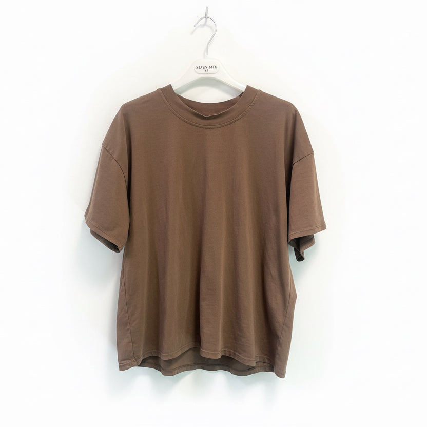 T-SHIRT SUSY MIX CIOCCOLATO DONNA