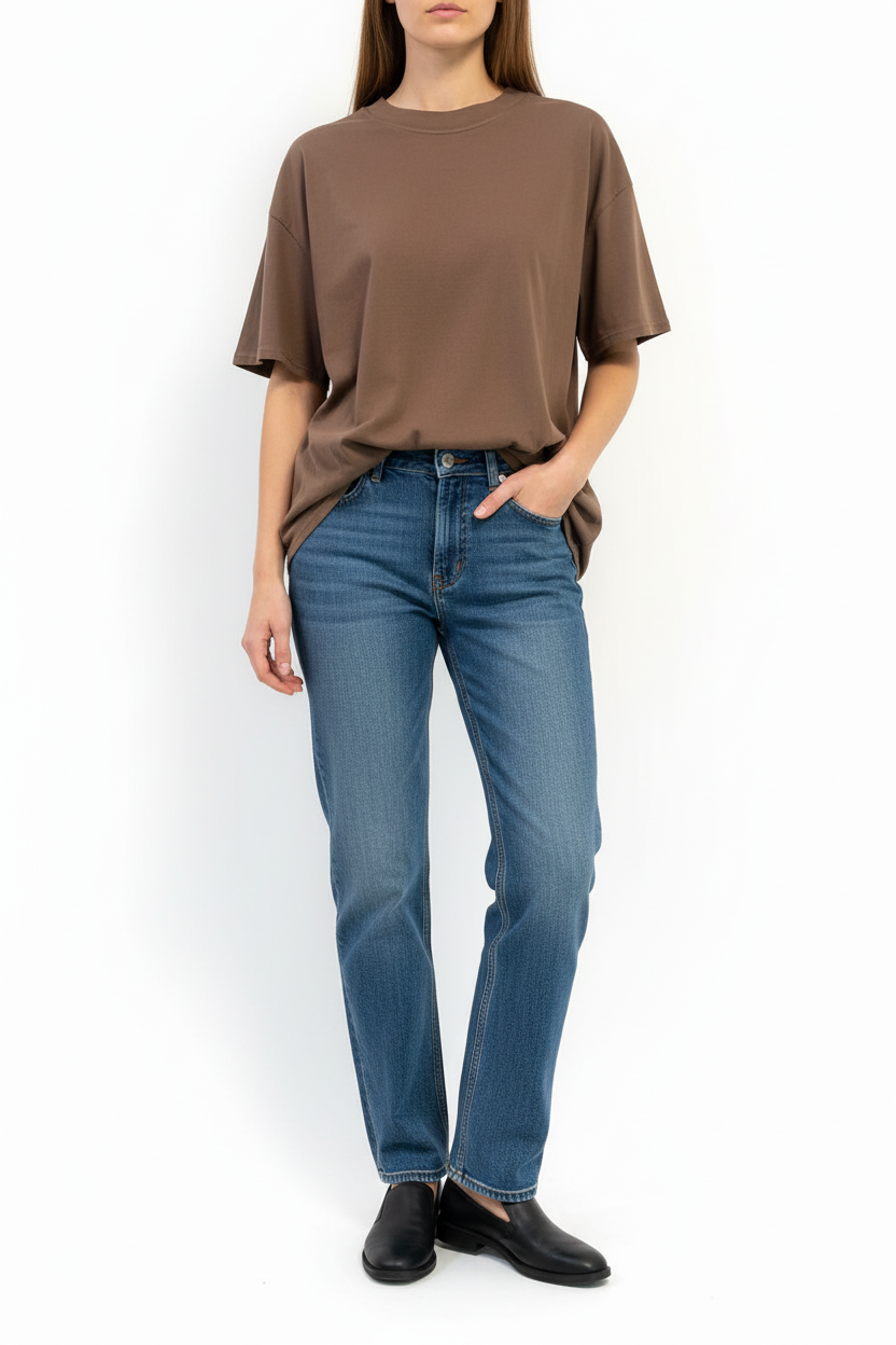 T-SHIRT SUSY MIX CIOCCOLATO DONNA