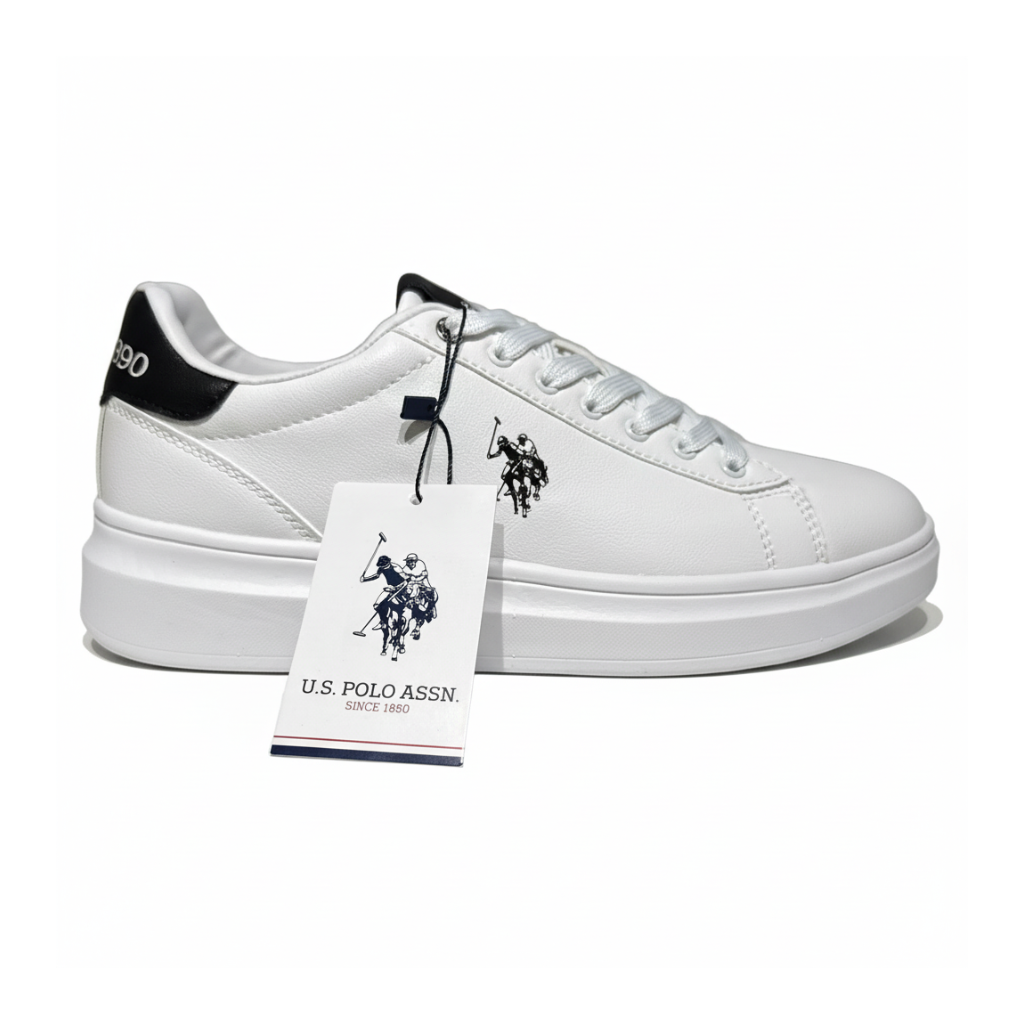 US POLO CODY WHITE-BLACK UOMO