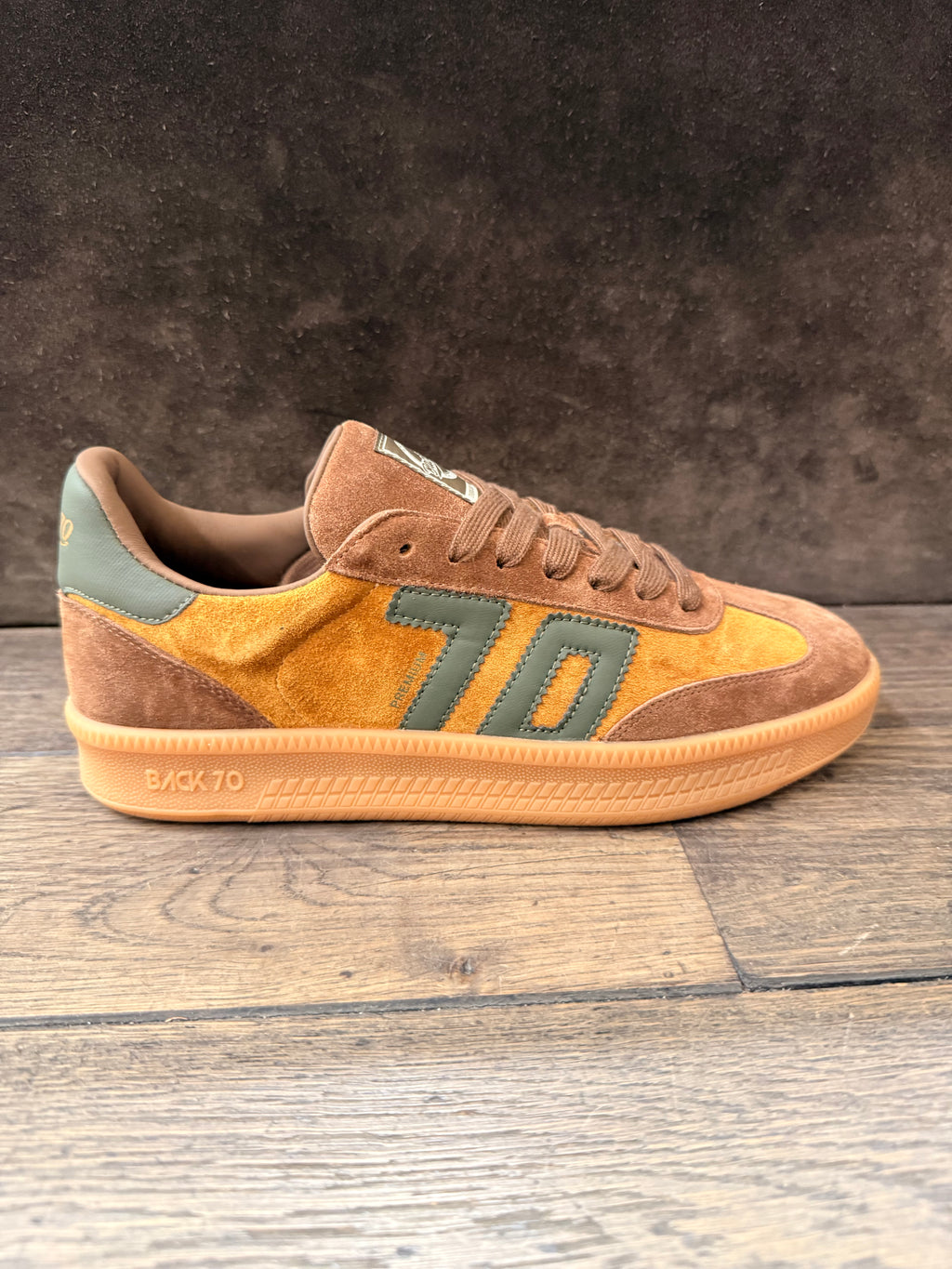BACK 70 108028-000050 SUEDE CUOIO/OLIVE