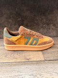 BACK 70 108028-000050 SUEDE CUOIO/OLIVE UOMO