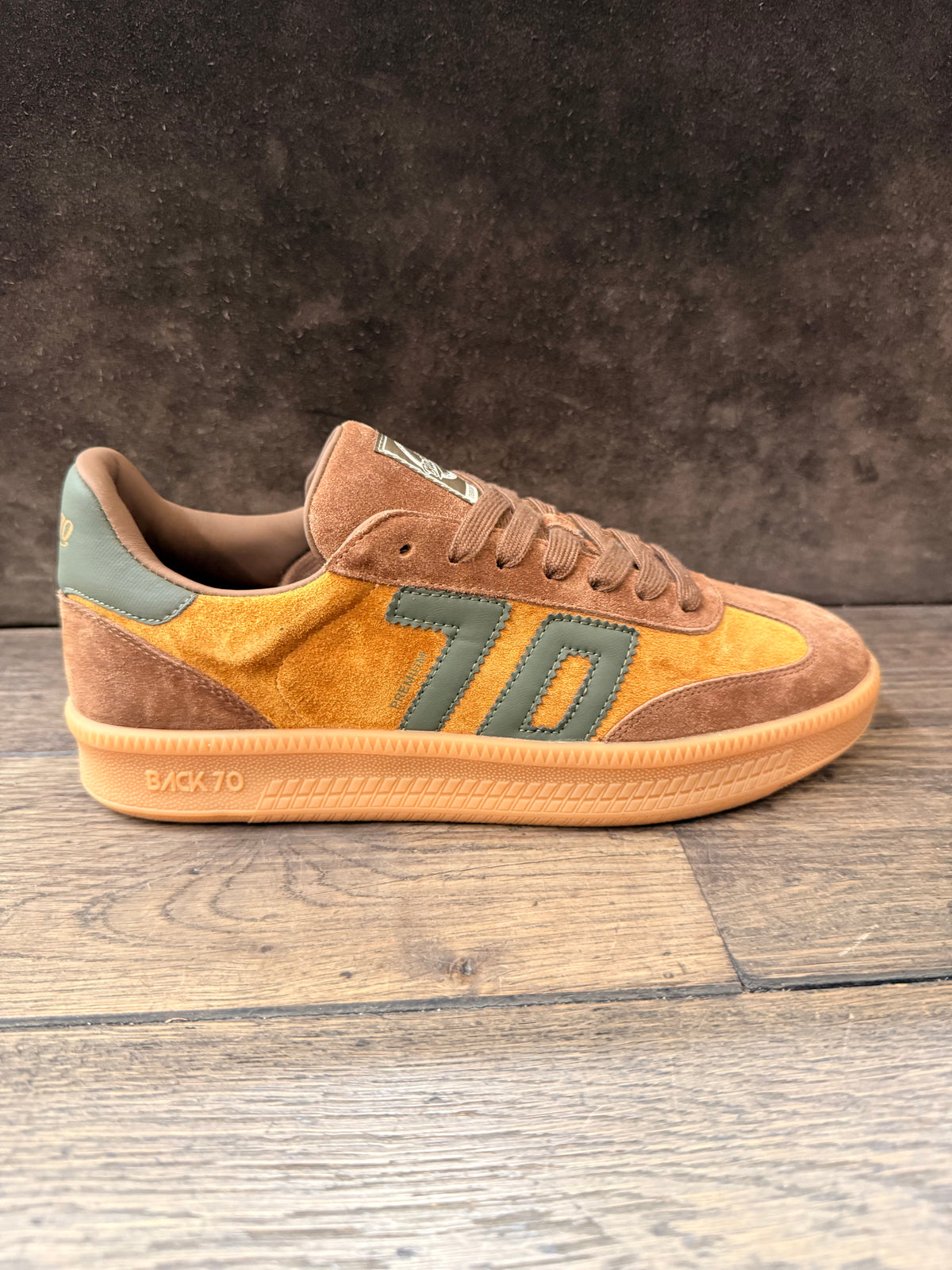 BACK 70 108028-000050 SUEDE CUOIO/OLIVE