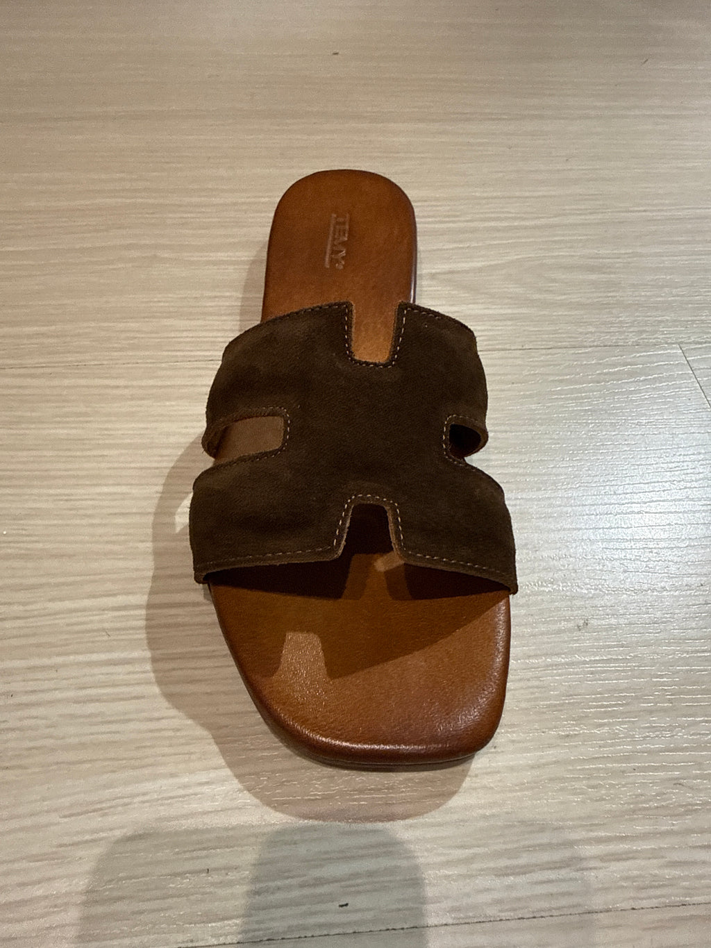 TEMY CIABATTINA HERMES marrone