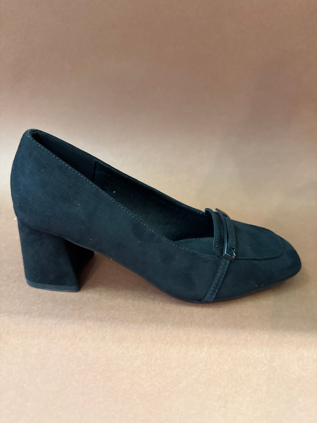 GOLD & GOLD MOCASSINO TACCO 60 CAMOSCIO NERA DONNA