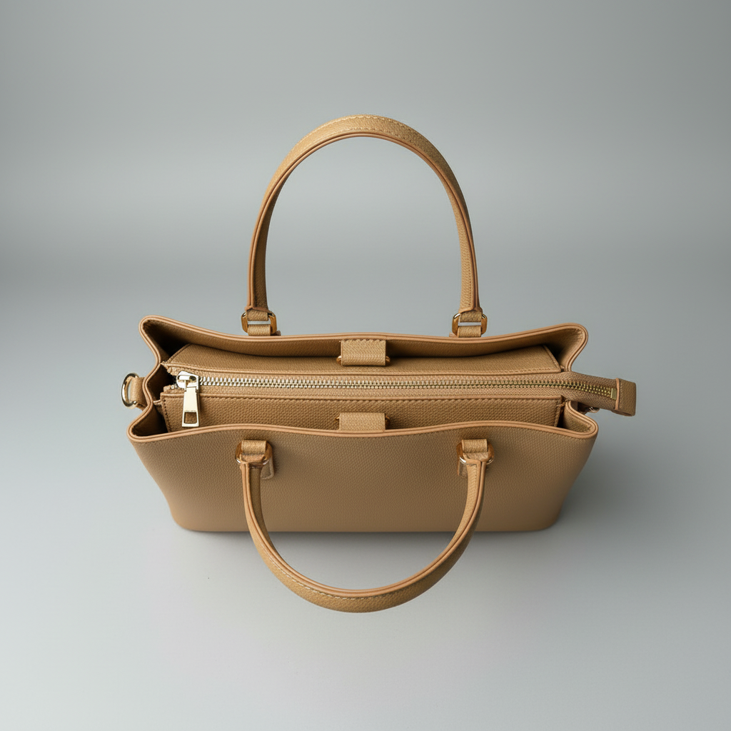 US POLO BORSA JONES DOUBLE HANDLE CAMEL