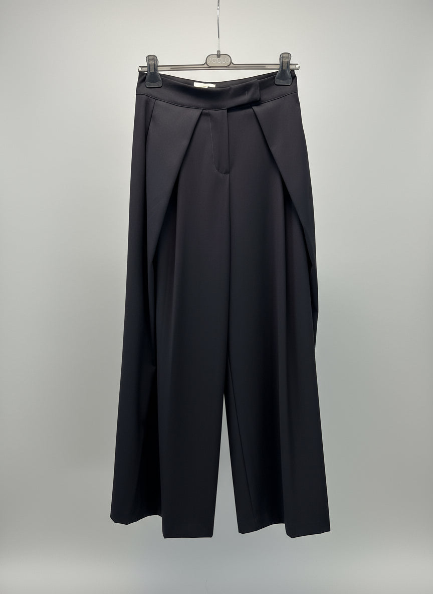 Pantalone con pinces neri Vicolo