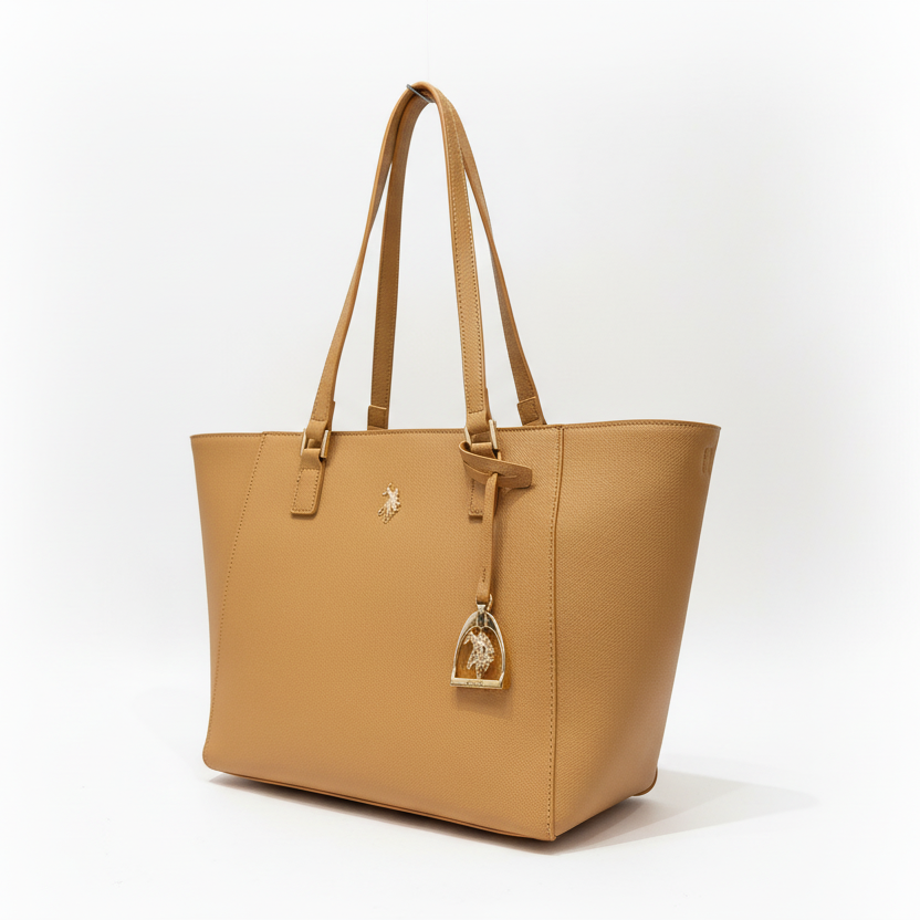 US POLO BORSA JONES SHOPPING CAMEL