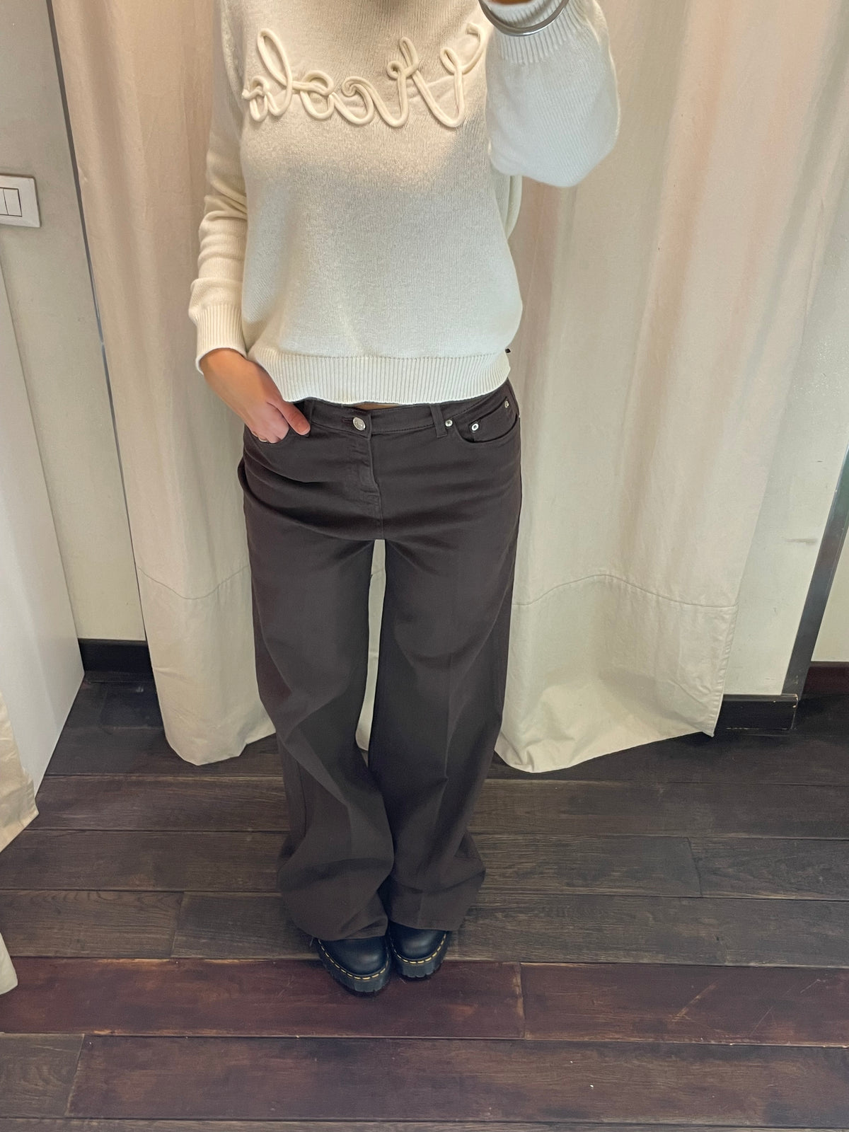 Jeans lexie marrone Vicolo