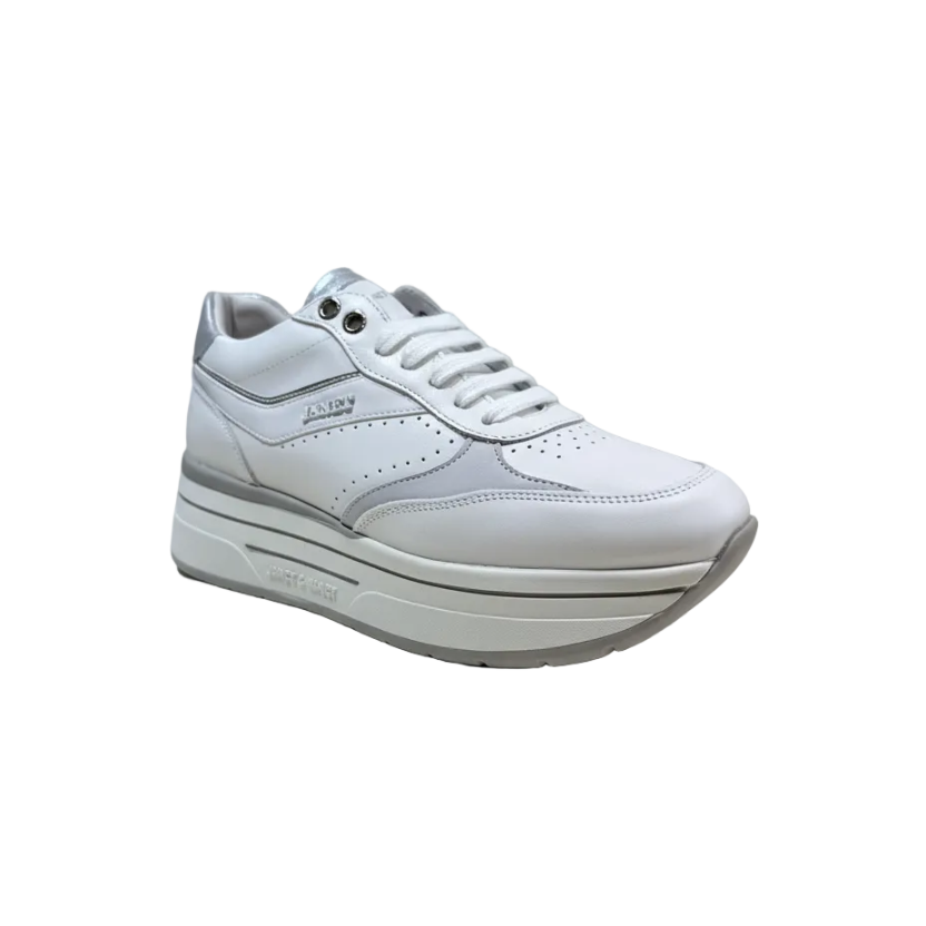 JANET & JANET SNEAKERS WHITE-SILVER J-590 DONNA