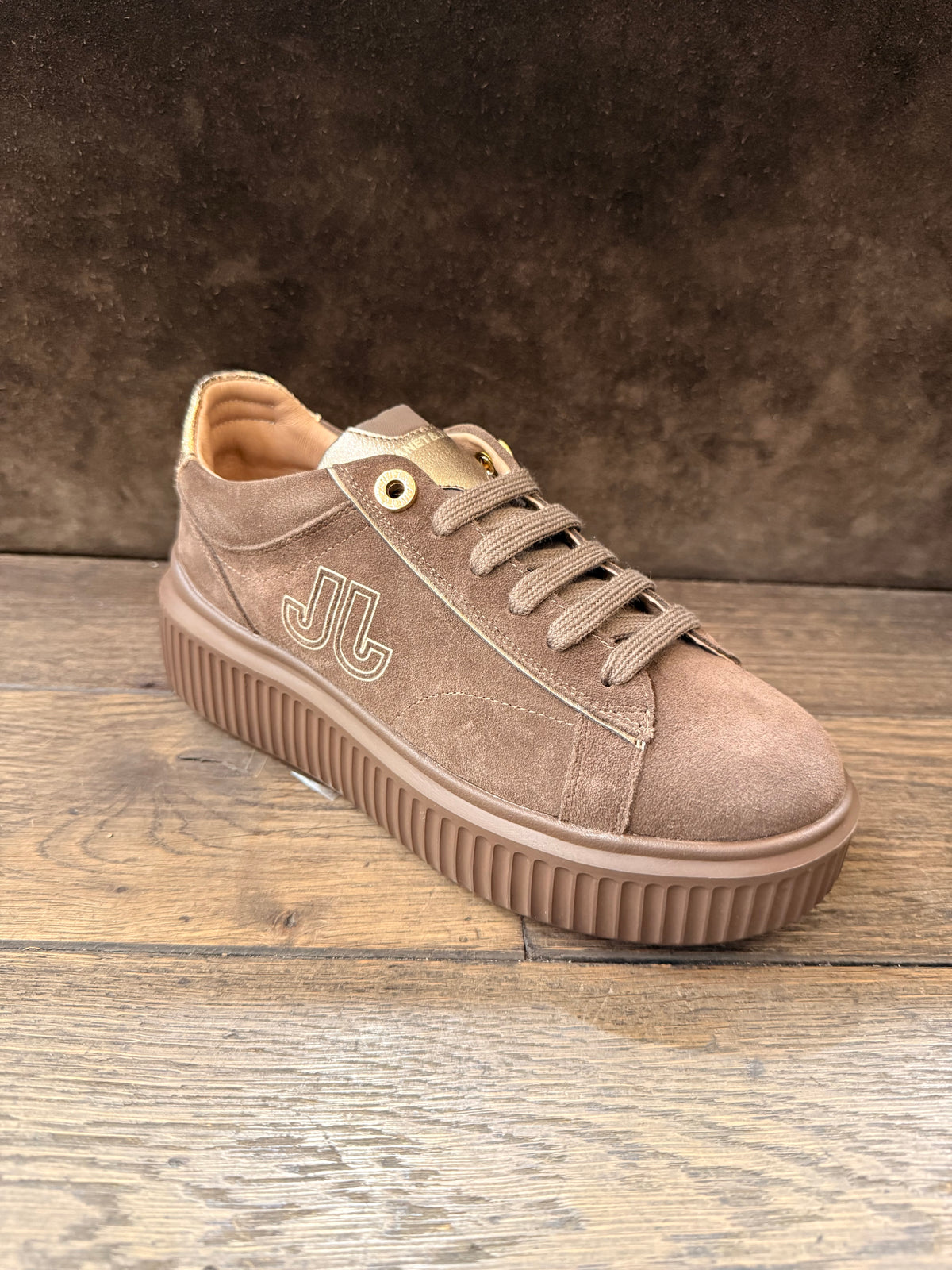JANET ET JANET CAMOSCIO DARK BROWN PLAT J-1016
