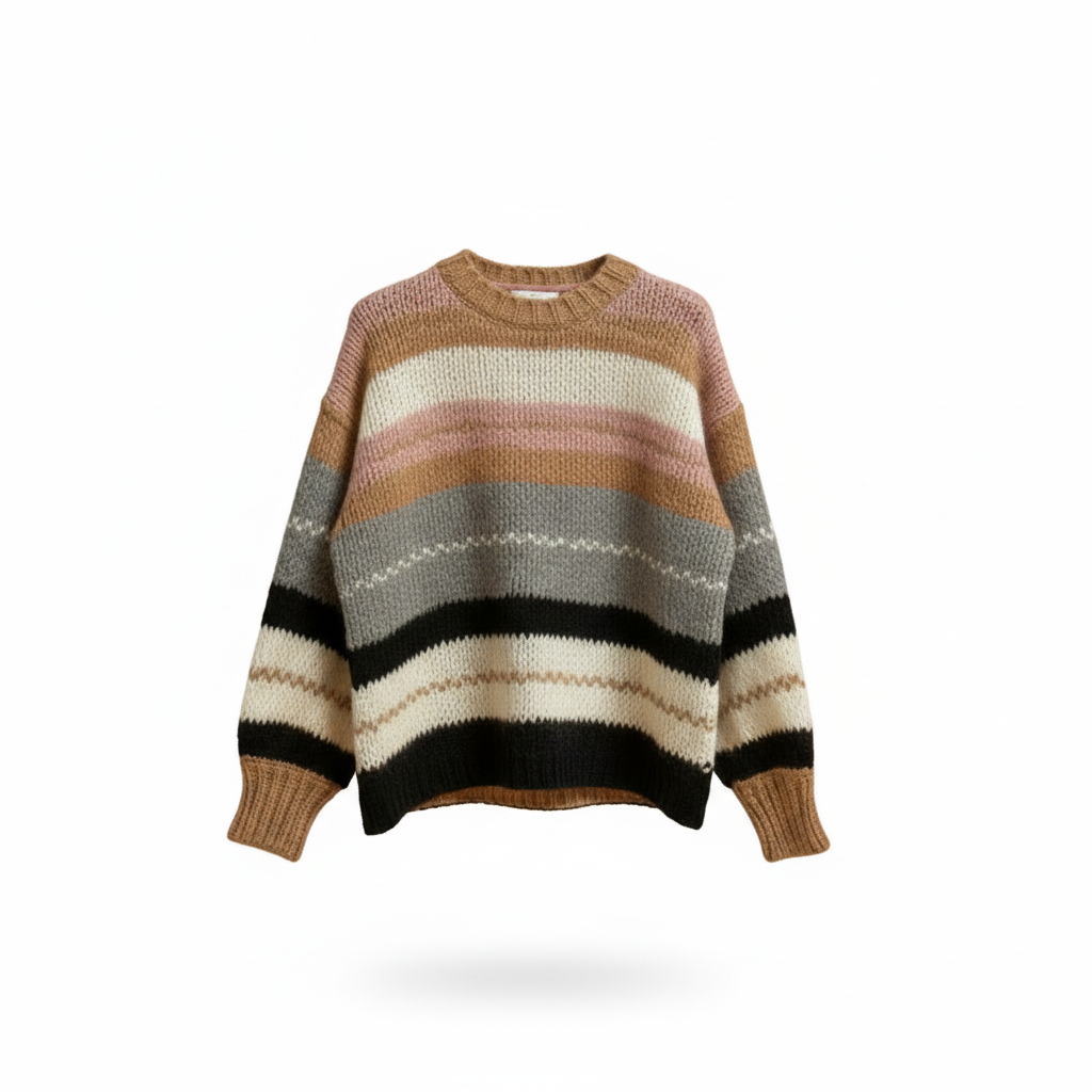 Maglia Vicolo knitwear  33058F righe 1