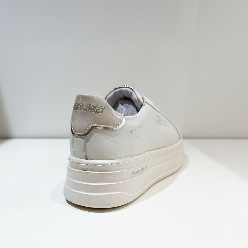 JANET & JANET SNEAKERS PLAT BEIGE-GOLD DONNA J-564