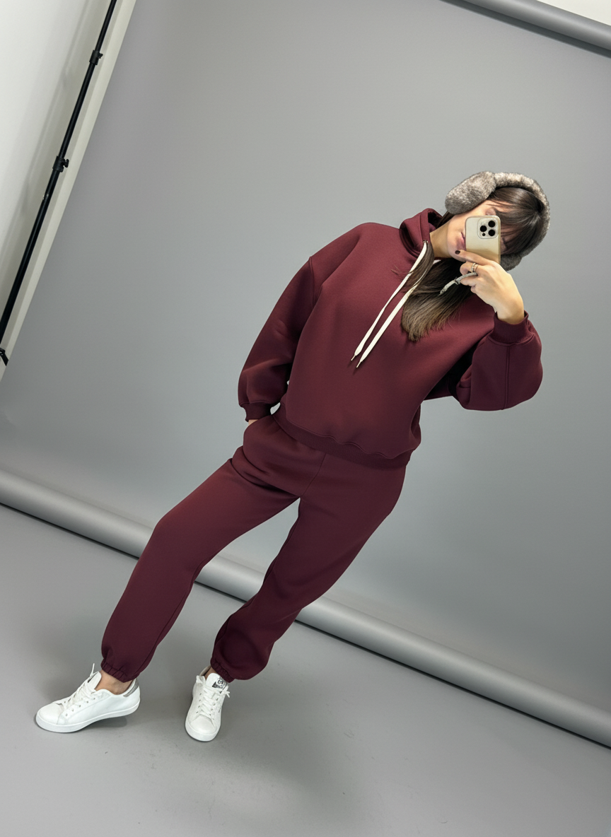 Felpa Vicolo bordeaux