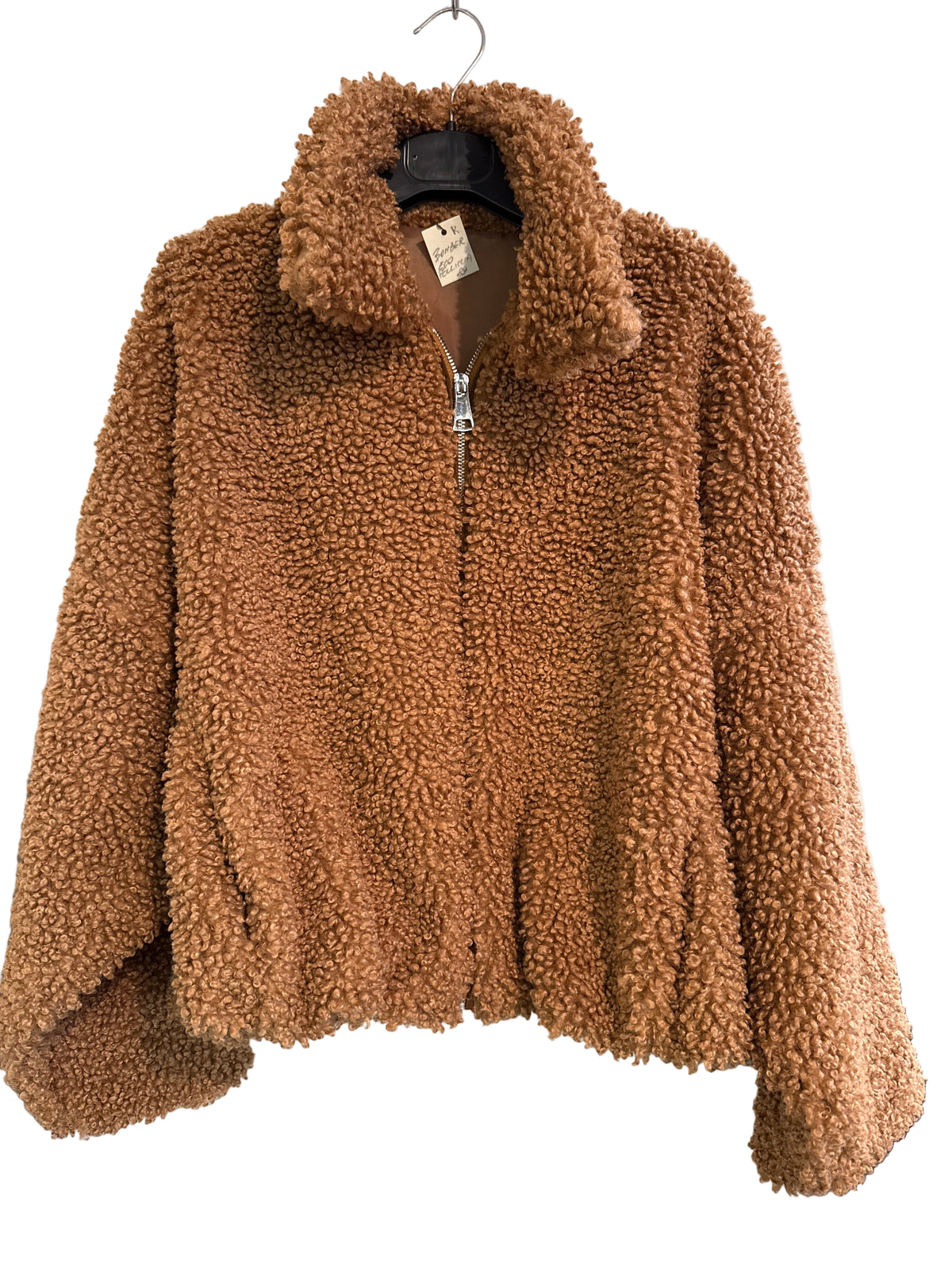Giubbotto bomber ecopelliccia marrone Lineaelle