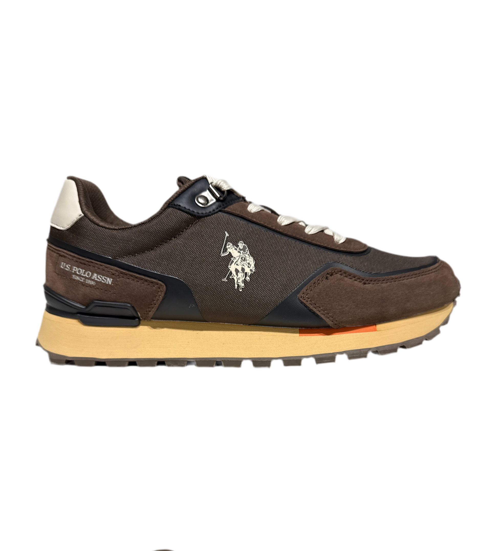 Sneakers uomo Us Polo ARON009-DBR003 MARRONE