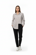 CAMICIA RIGHE BEIGE VICOLO