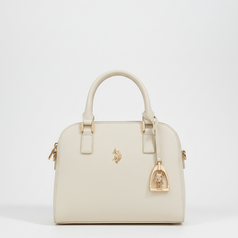 US POLO BORSA MINI BOWLING OFF WHITE