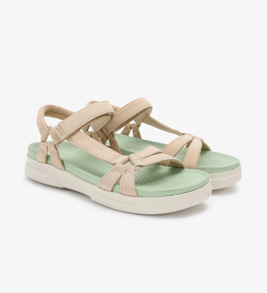 SANDALO CLAIRE BEIGE PITAS
