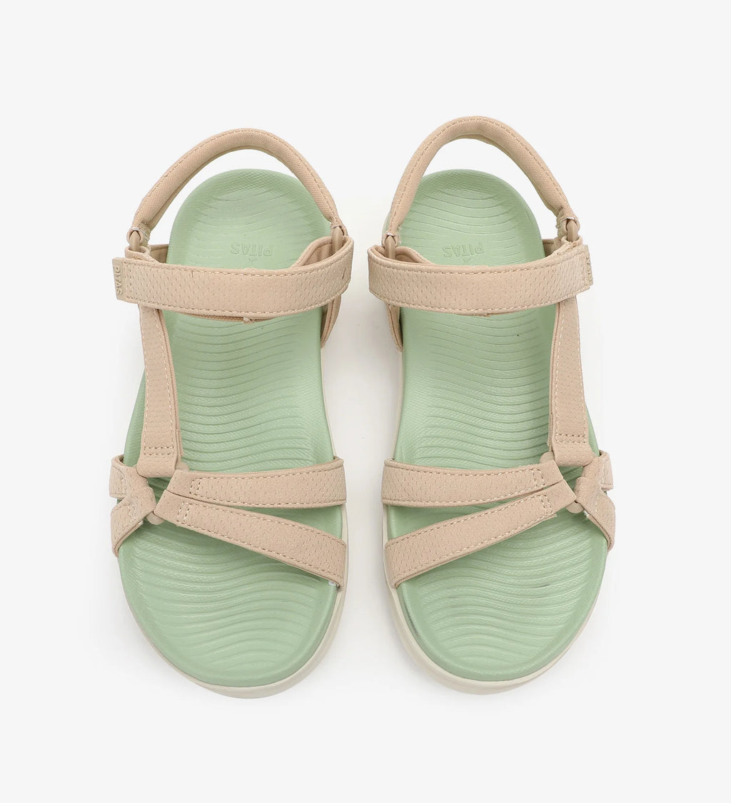 SANDALO CLAIRE BEIGE PITAS
