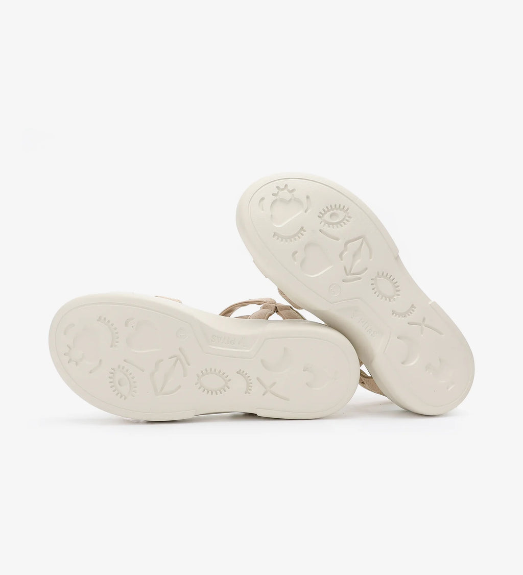 SANDALO CLAIRE BEIGE PITAS