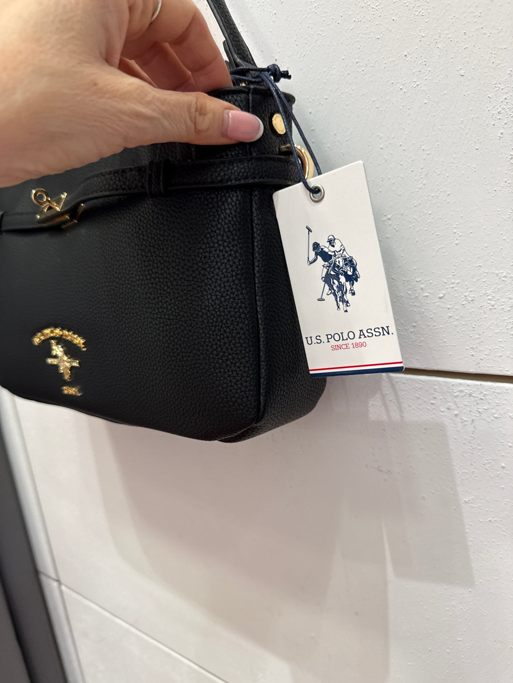 US POLO BORSA JONES STANFORD BAGUETTE BLACK