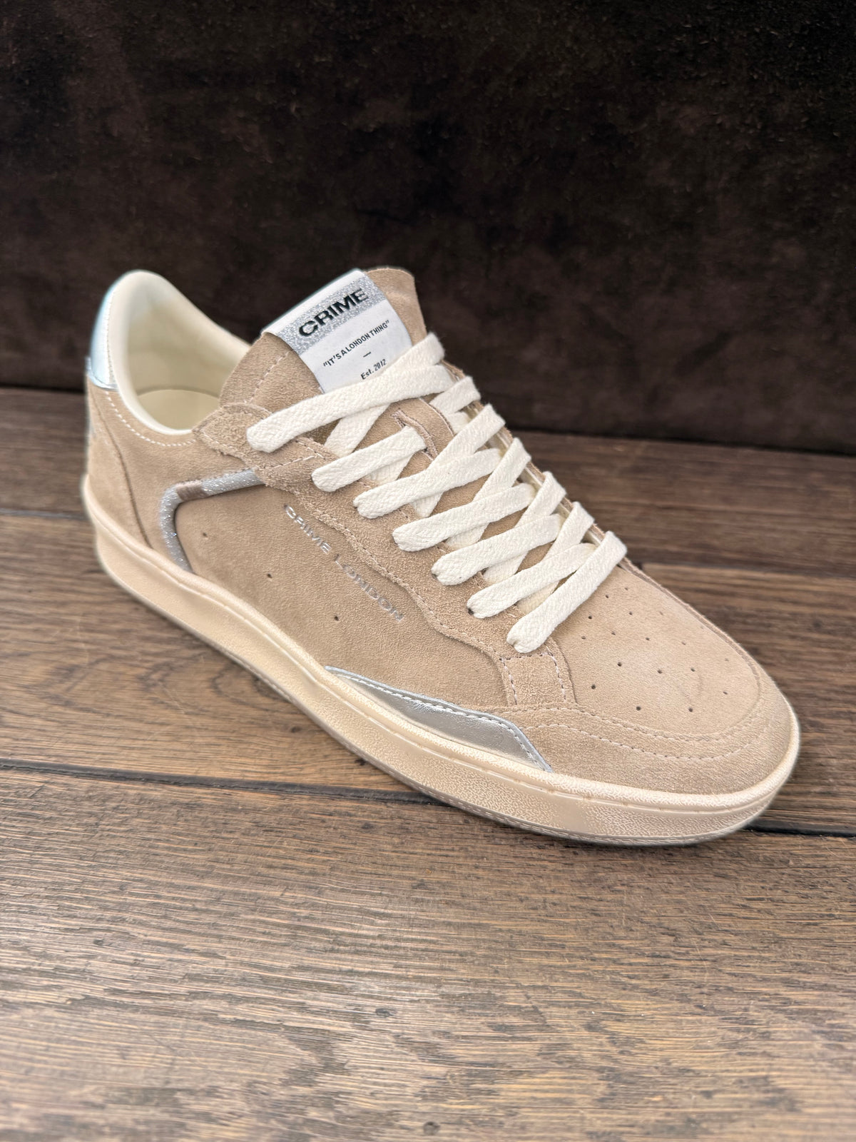 CRIME LONDON CHELSEA CAMOSCIO TAUPE DONNA