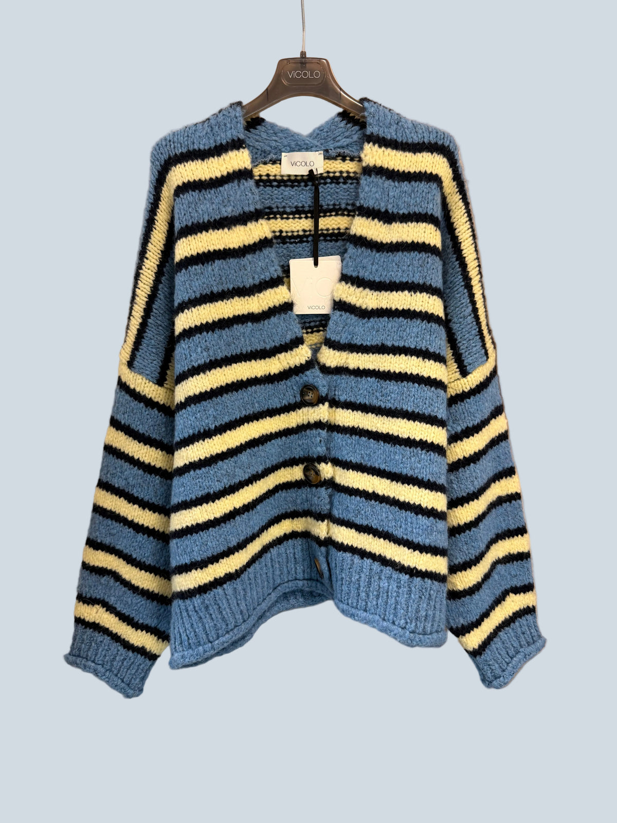 VICOLO MAGLIA/GIACCA BOTTONI AZZURRA