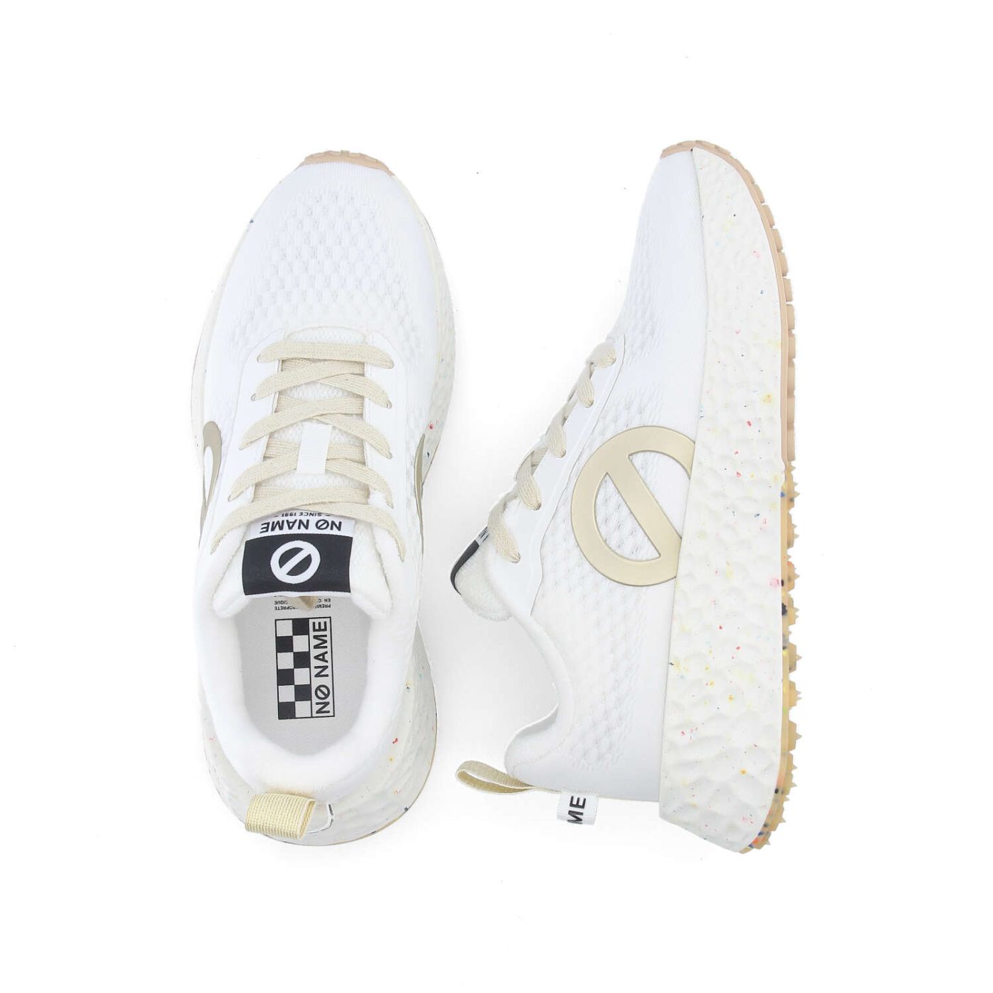 NO NAME SNEAKERS CARTER FLY BIANCO/DORATO