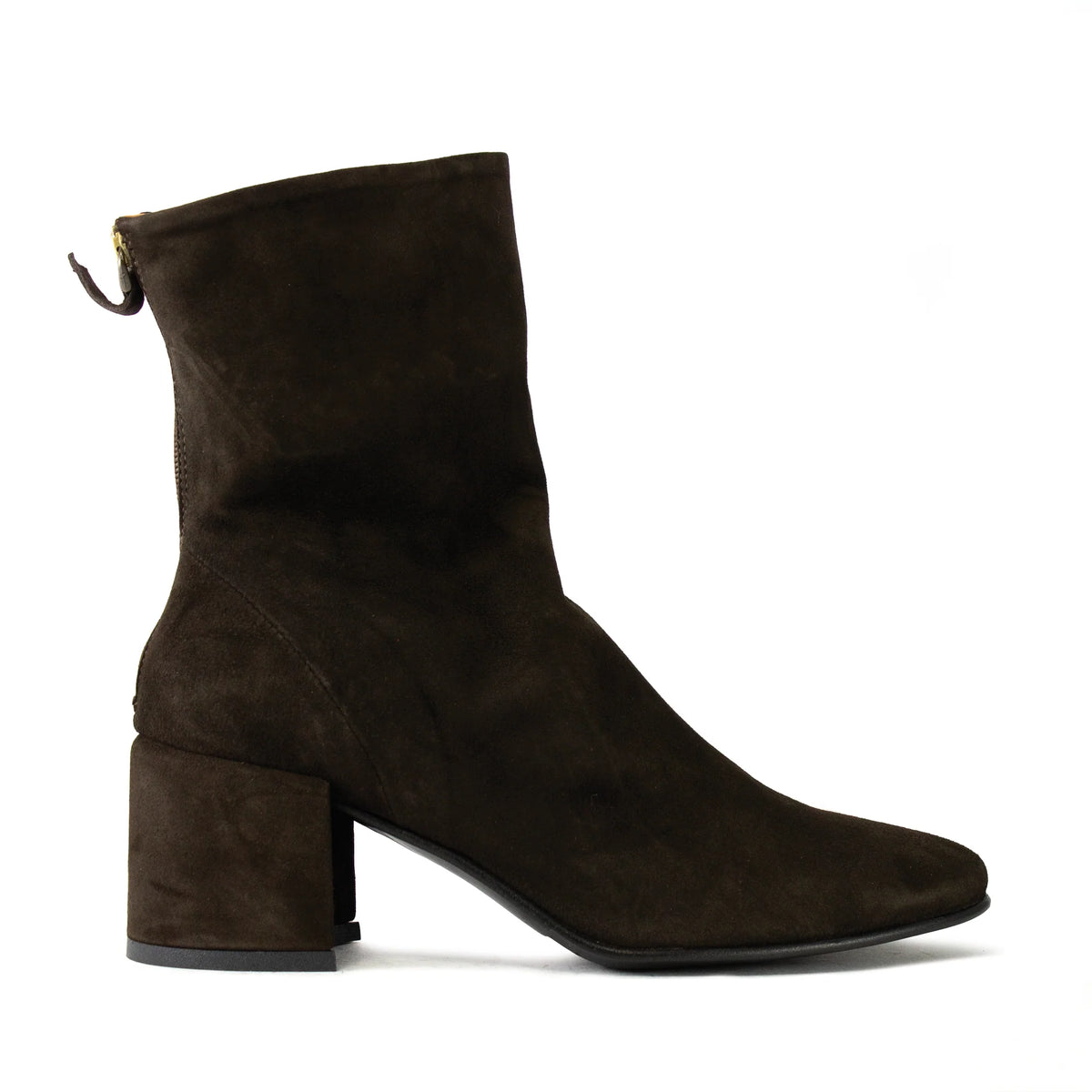 STIVALETTO ELENA Temy 2617 CAMOSCIO T.MORO TACCO 5CM LARGO