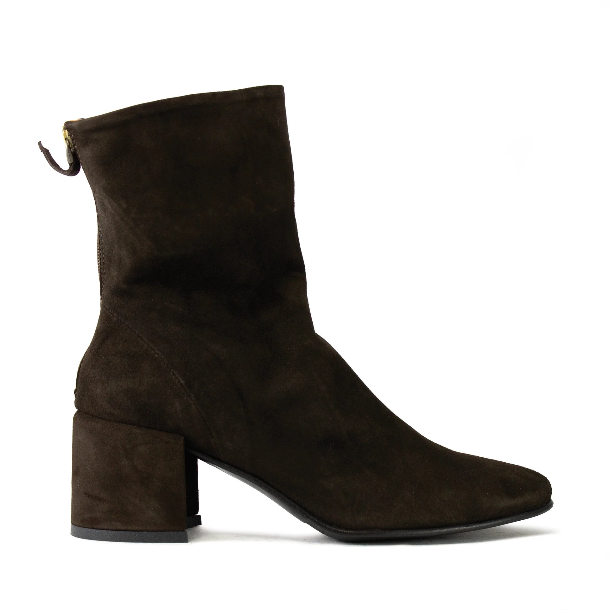 STIVALETTO ELENA Temy 2617 CAMOSCIO T.MORO TACCO 5CM LARGO