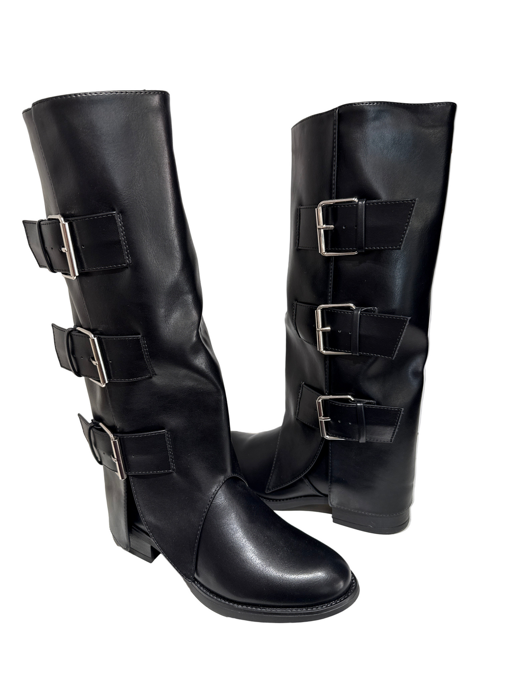 Stivale 3 fibbie 181-184 nero Lineaelle