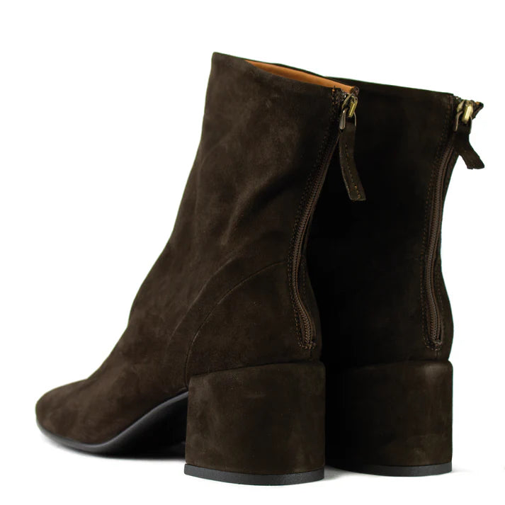 STIVALETTO ELENA Temy 2617 CAMOSCIO T.MORO TACCO 5CM LARGO