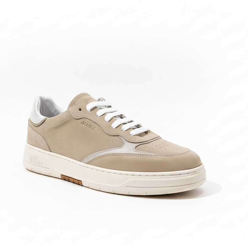 JANET & JANET SNEAKERS BEIGE-WHITE J-580 DONNA