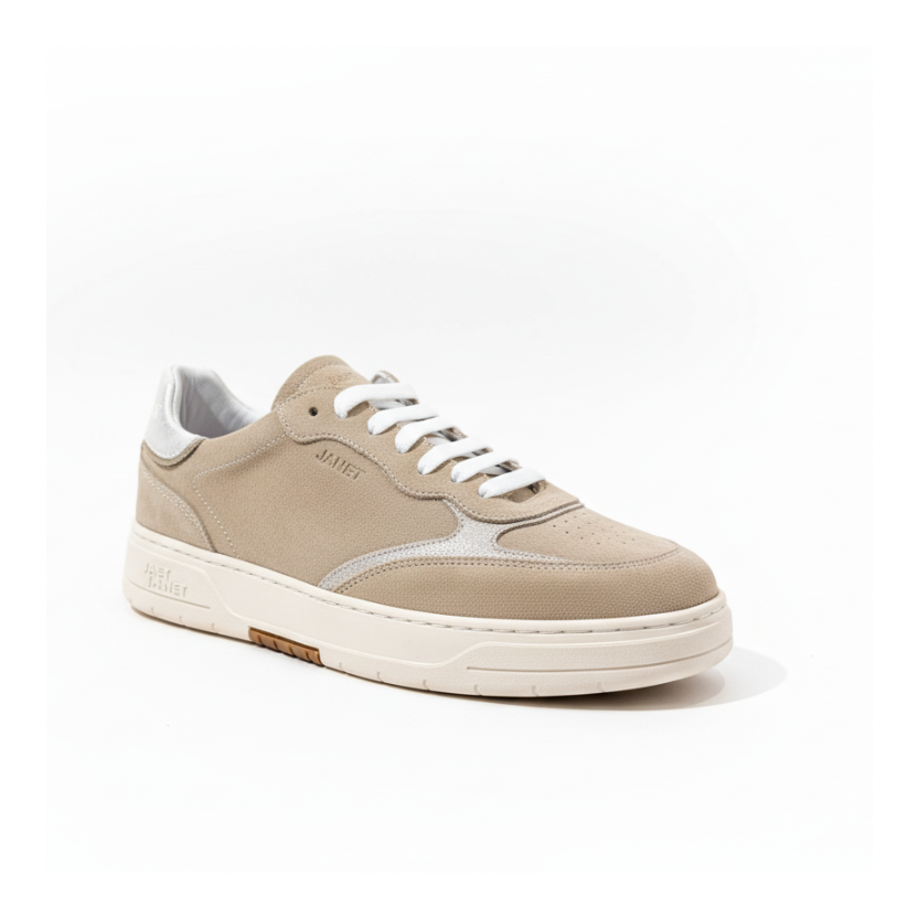 JANET & JANET SNEAKERS BEIGE-WHITE J-580 DONNA