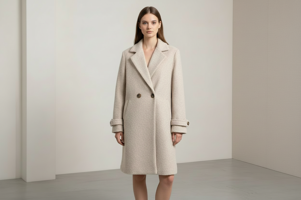 Cappotto beige lana cotta Lineaelle