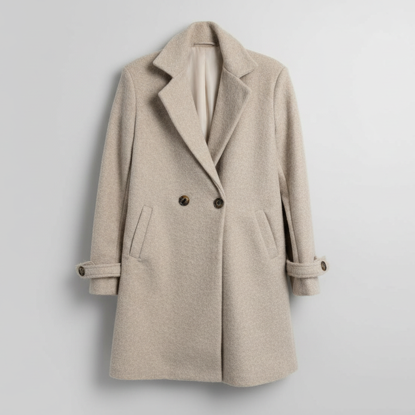 Cappotto beige lana cotta Lineaelle