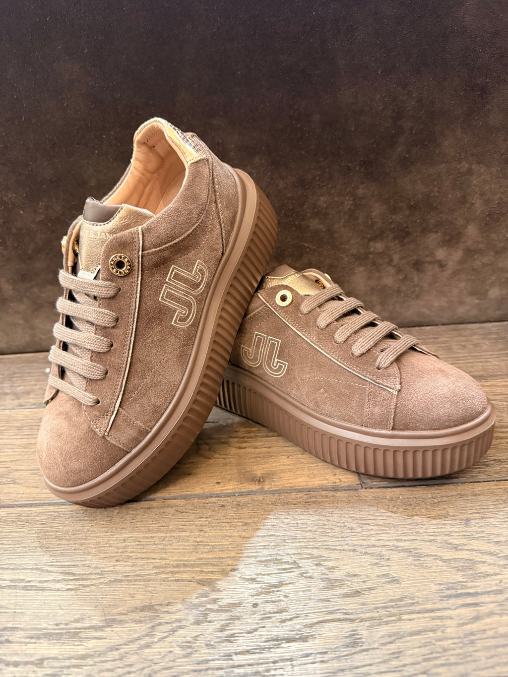 JANET ET JANET CAMOSCIO DARK BROWN PLAT J-1016