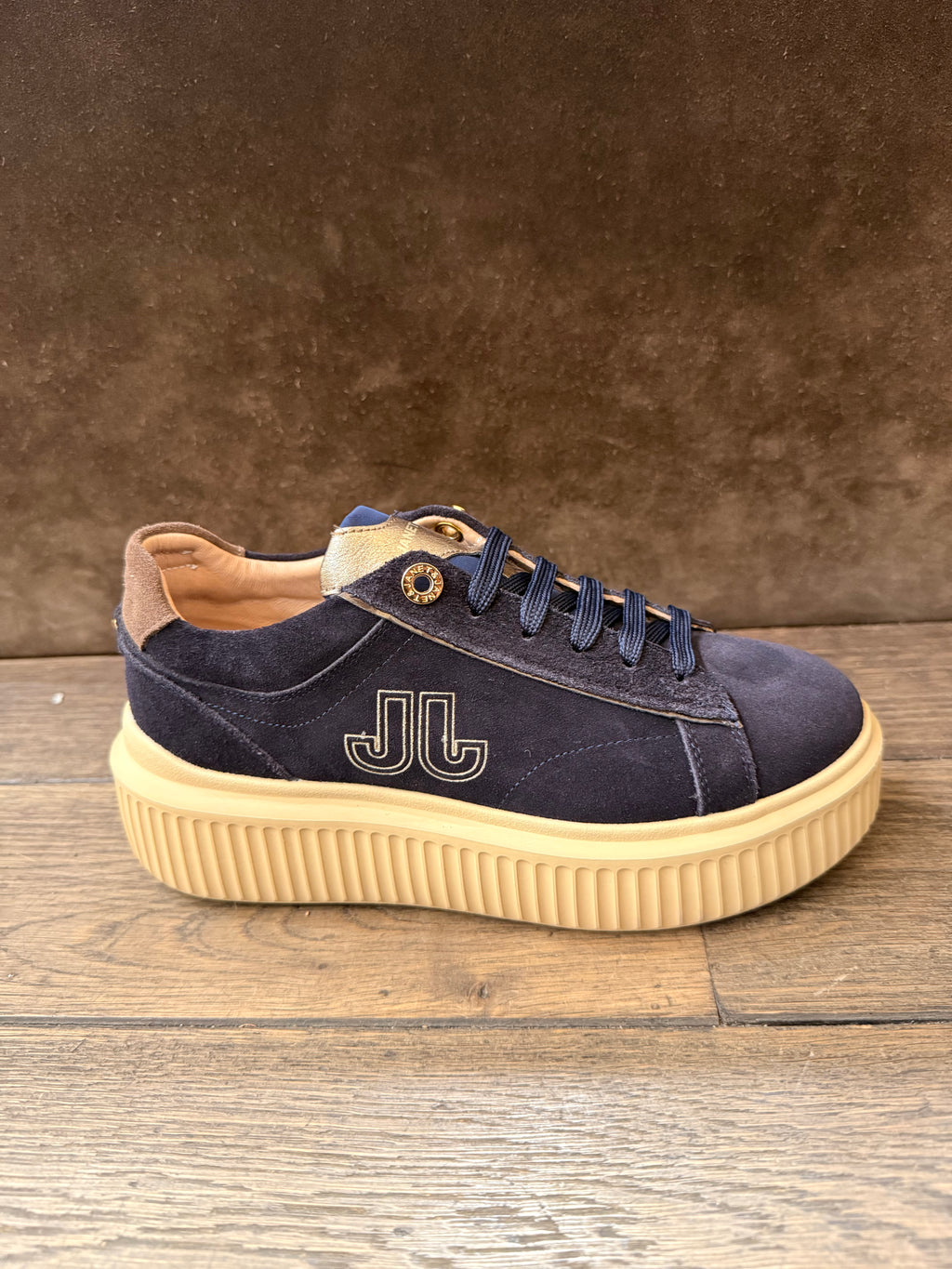 JANET ET JANET CAMOSCIO BLU PLAT J-1016