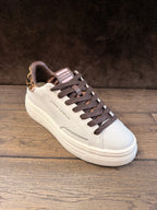 CRIME LONDON NEW ELEVATE PELLE BIANA TOP LEO DONNA