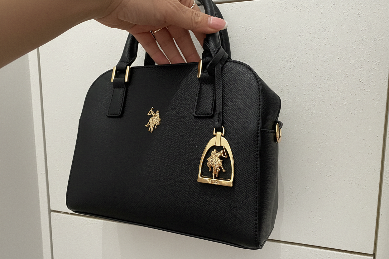 US POLO BORSA MINI BOWLING black